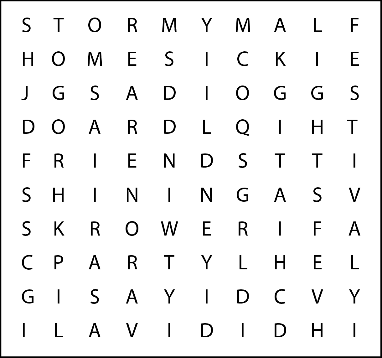 word puzzle graphic