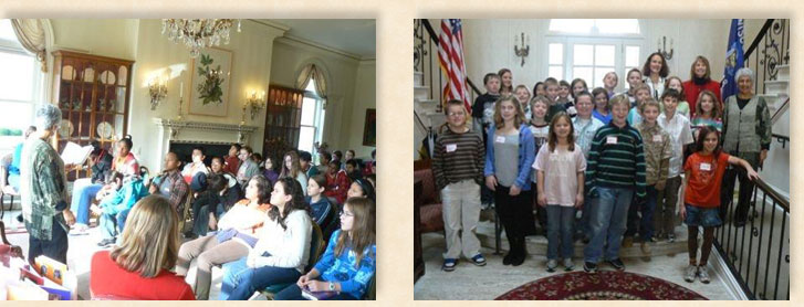 Rachna Gilmore reading at the Governor’s Mansion, Madison, Wisconsin